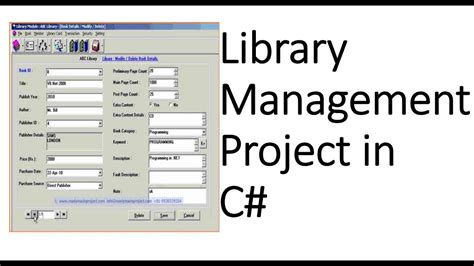 Library Management System Project In Windows Form C Part 110 Youtube