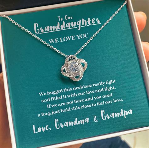 To Our Granddaughter Necklace For Grand Daughter From Grandma And