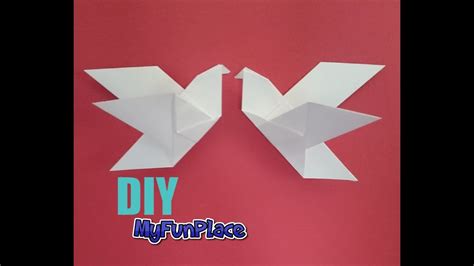 How To Make A Paper Dove Bird Youtube