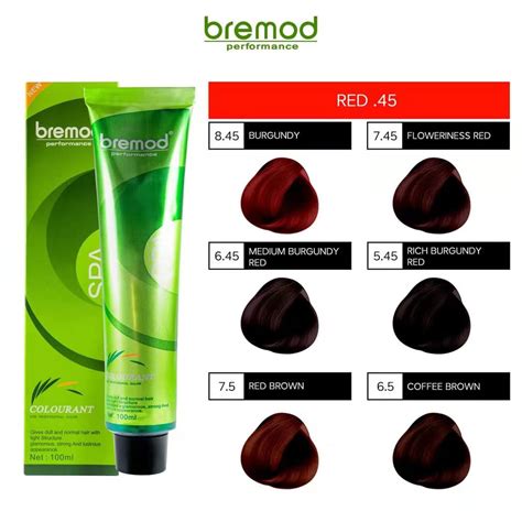 Bremod Hair Color Red Brown Coffee Brown Red Chestnut Red Ml Br R Lazada Ph