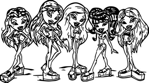 Coloring Pages Of 4 Girls Coloring Pages