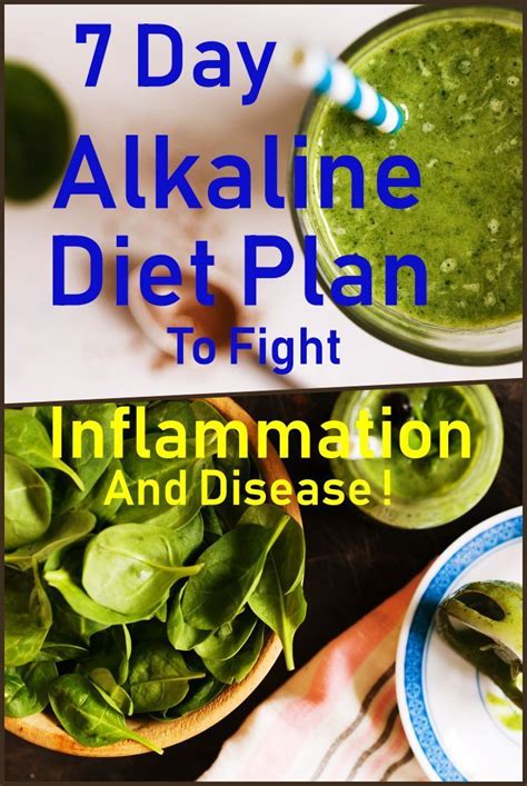 7 Day Alkaline Diet Plan To Fight Inflammation And Disease Alkaline Diet Plan Dr Sebi