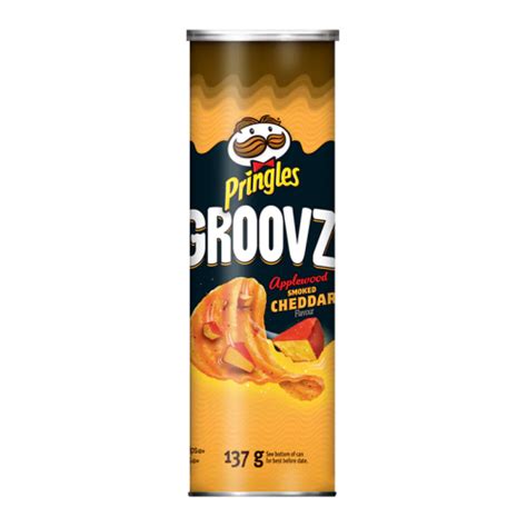Pringles Groovz Applewood Smoked Cheddar Flavour 137g Canadian
