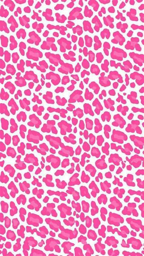 Pink Leopard Wallpaper Animal Print Wallpaper Preppy Wallpaper Cute