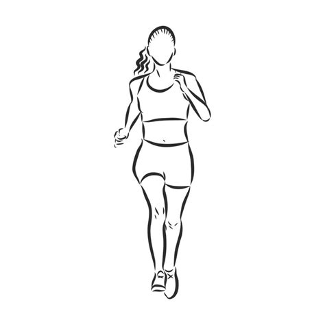 Sports Running Vector Sketch 17050459 Vector Art At Vecteezy