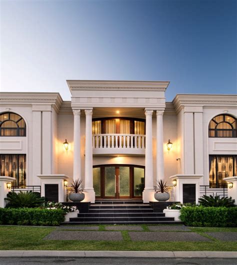 Entrance Luxury Classic Villa Exterior Design Trendecors
