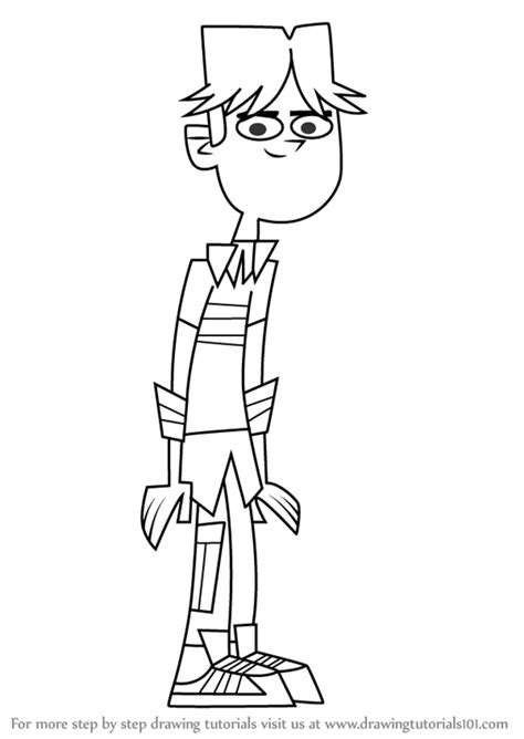 Learn How To Draw Cody From Total Drama Total Drama Step