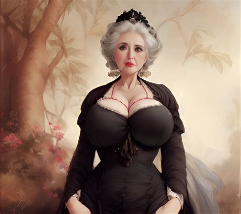 rule 34 1girls ai generated breasts busty dress female female only gilf grey hair large