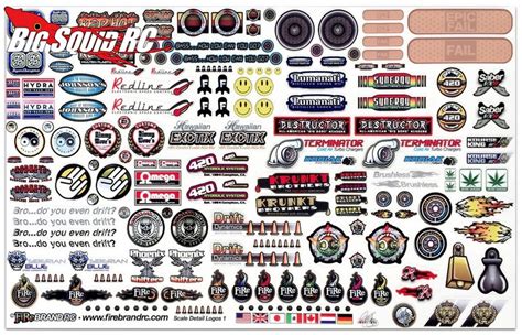 Our algorithms sort through thousands of authentic tickets to get you the best deals. FireBrand RC Sponsor Logo Decal Sheet « Big Squid RC - RC ...