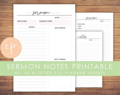 Daily Bible Study Planner Inserts Soap Printable Bible
