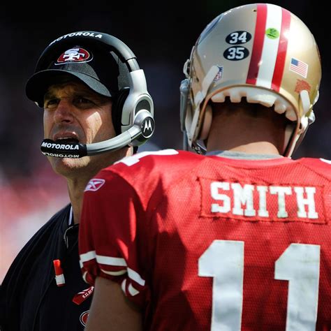 Jim Harbaugh Showing No Loyalty To Alex Smith And Rightfully So News Scores Highlights