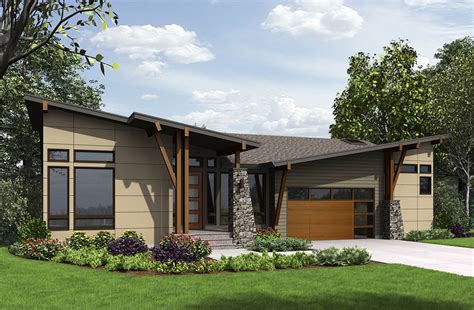 4 Bed Modern House Plan For The Sloping Lot 23622jd Architectural Designs House Plans