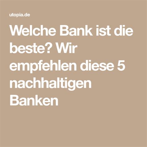 Diese bank bietet nicht nur einen guten service, sondern vor allem viele angebote. Jetzt einfach wechseln: Mit diesen drei Banken machst du ...