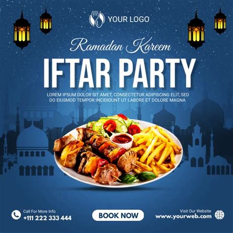 Ramadan Iftar Party Invitation Template Postermywall