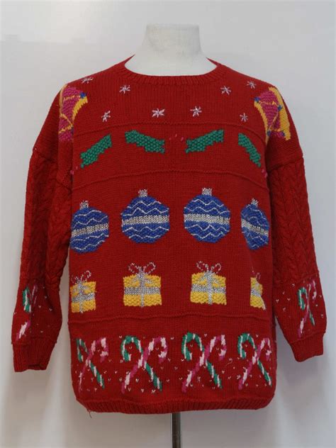 Jennifer Reed Too 1980s Vintage Ugly Christmas Sweater 80s Authentic