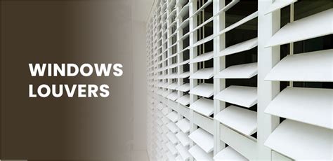 Windows Louvers Glass And Aluminum Louver Blades