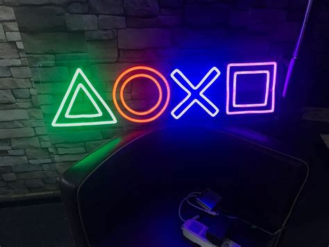 Playstation Led Neon Sign Custom Neon Light Flex Led Neon Etsy