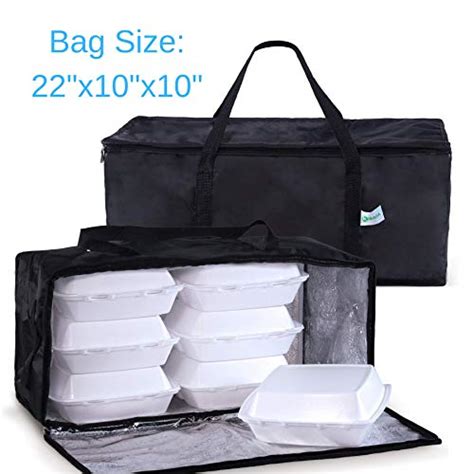 Kibaga Commercial Insulated Food Delivery Bags 22 X 10 X 10