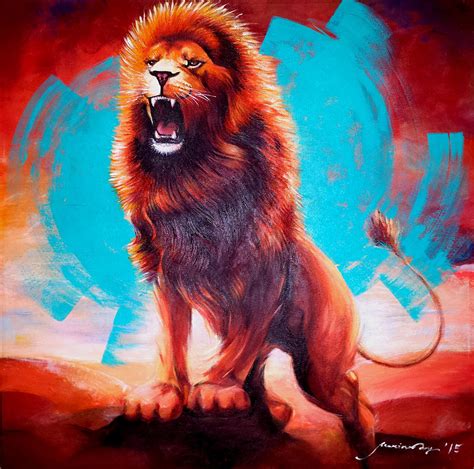 Hear My Roar Painting By Marina Joy Fine Art America