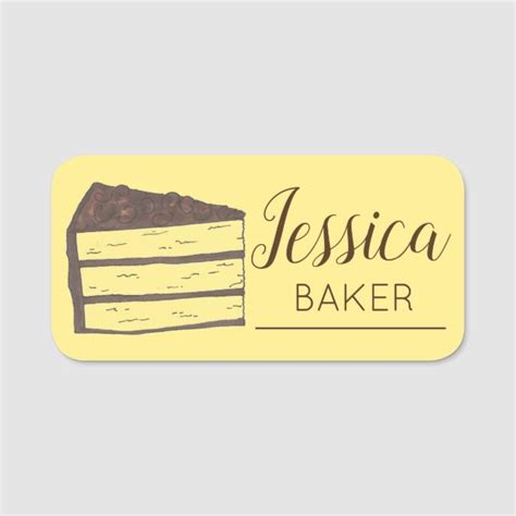 After the list of cake biz names, i reveal the 8 vital do's and don'ts of naming your cake business, which if followed by the greatest cake business slogans ever. Cute Custom Cupcake Bakery Name Tag | Dessert names ...