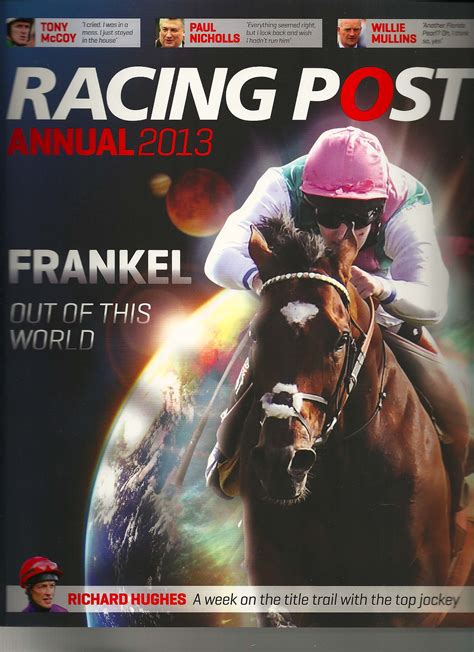 Racing Post Annual Cover Sports Journalists Association