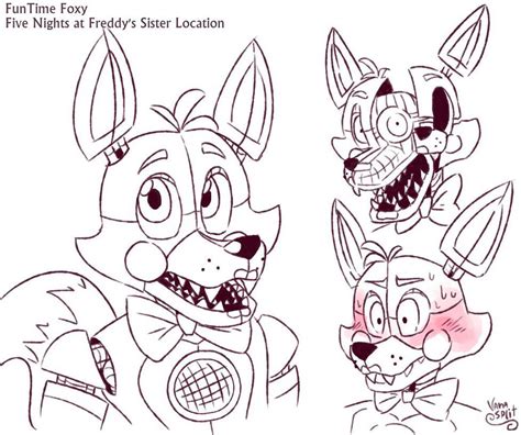 Printable Coloring Pages Funtime Foxy