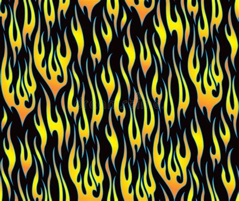 Seamless Fur Or Flame Pattern Background Stock Vector Illustration Of