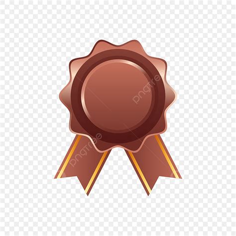 Bronze Medals Vector Png Images Bronze Blank Medal Award With Ribbon
