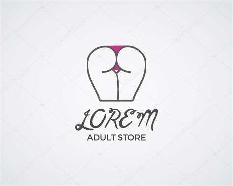 Cute Sex Shop Logo And Badge Design Template Sexy Label Vector Xxx Elements Adult Store