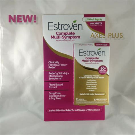 estroven complete multi symptom menopause relief 84 caplets exp 02 2025 ebay