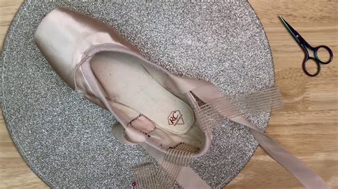 Sewing Ribbons And Elastics Onto Pointe Shoes Youtube