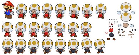 The Spriters Resource Full Sheet View Paper Mario Customs Zess T