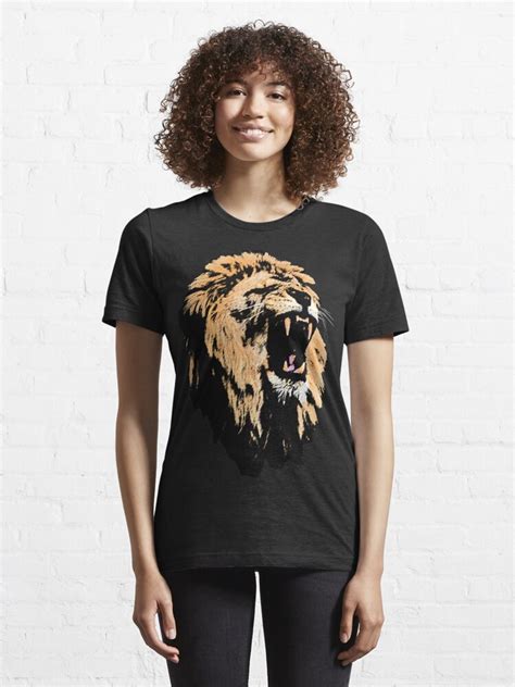 Lion Roar T Shirt For Sale By Wamoyo Redbubble Lion T Shirts