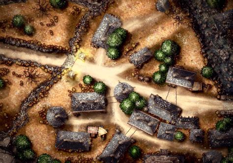 Small Mountain Village Battlemaps In 2021 Fantasy City Map Dungeon