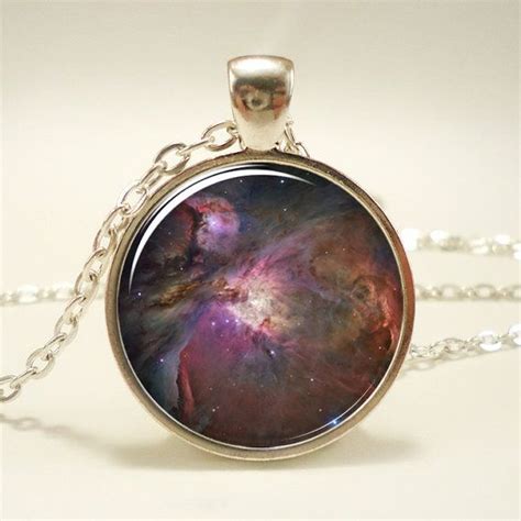 Orion Nebula Necklace Galaxy Jewelry Universe Pendant By Rainnua