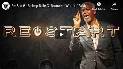 Sermon Bishop Dale Bronner Re Start May 2020