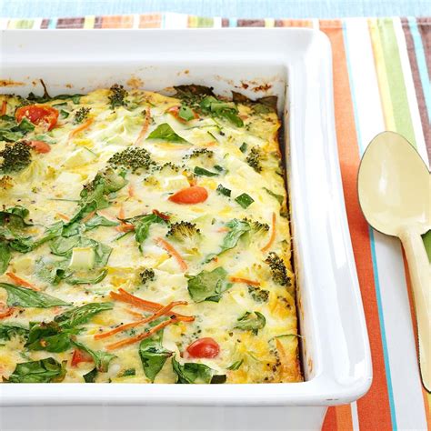 Garden Veggie Egg Bake Recipe Taste Of Home