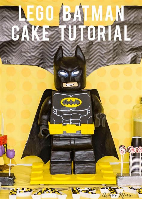 Full Video Tutorial For How To Make A Standing Lego Batman Cake Can