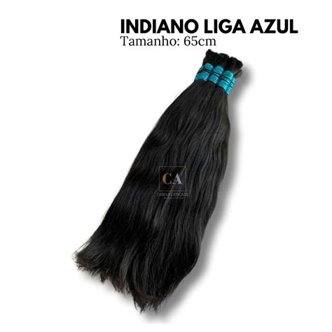 Cabelo Indiano Liga Azul Original 65cm Mega Hair Adesivo Distribuidor Oficial Skin Hair Brazil