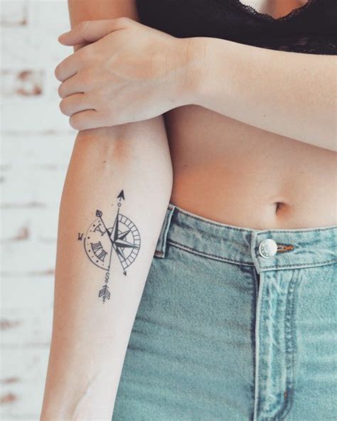 1001 Idee Per Tatuaggio Rosa Dei Venti Uomo E Donna