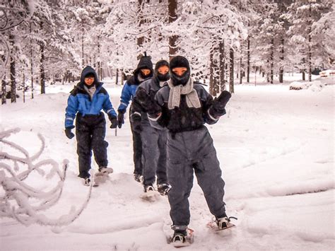 Snowshoesing Nature Adventure Taxari Travel Agency Lapland