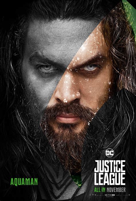 Justice League 2017 Poster Aquaman Dceu Dc Extended Universe