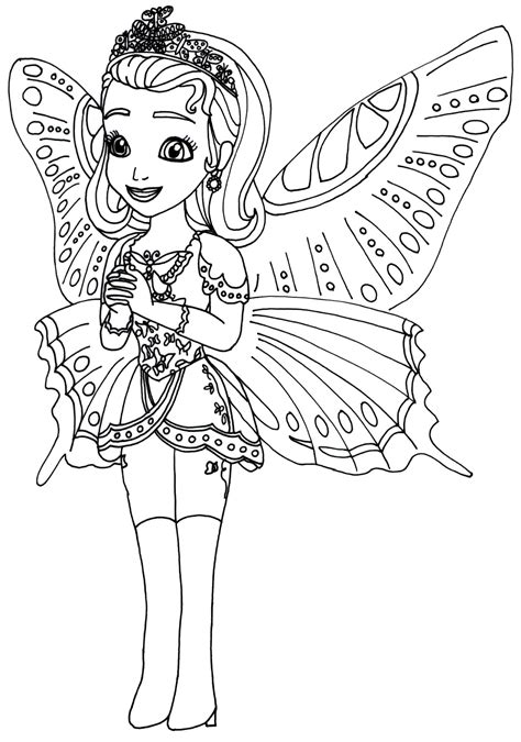 Sofia The First Coloring Pages March