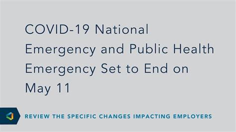 Covid 19 National Emergency And Public Health Emergency Set To End On