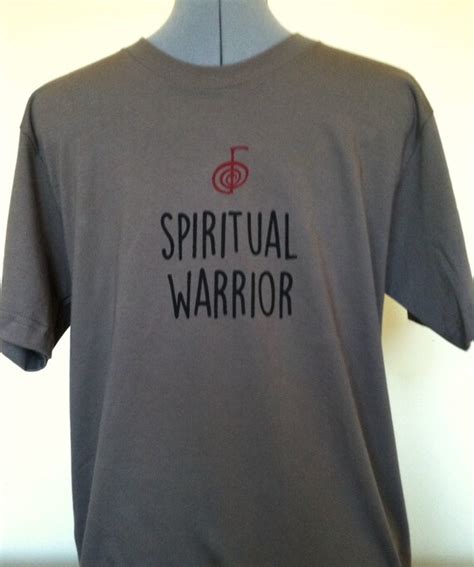 Spiritual Warrior T Shirt Organic Cotton Walnut Graphic Tee