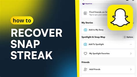 How To Recover Snapchat Streaks Get Snapchat Streak Back YouTube