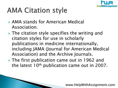 Ppt Tips On Ama Citation Style Powerpoint Presentation Free Download