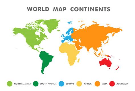 Map Of The World Continents Labeled