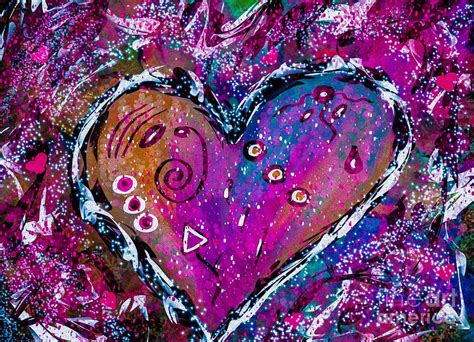 All About Love Whimsical Heart Digital Art By Lauries Intuitive Pixels