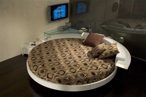 Contemporary Leather Round Beds By Prealpi Digsdigs